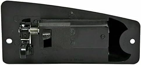 Rear, Driver Side Textured Black Bezel with Textured Black Lever Exterior Door Handle, Without Key Hole, Extended Cab Pickup For 1999-2006 Chevrolet Silverado/GMC Sierra