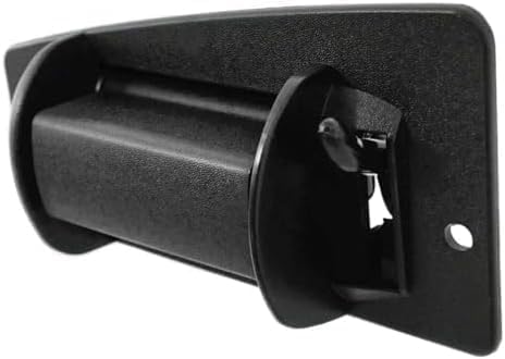 Rear, Driver Side Textured Black Bezel with Textured Black Lever Exterior Door Handle, Without Key Hole, Extended Cab Pickup For 1999-2006 Chevrolet Silverado/GMC Sierra