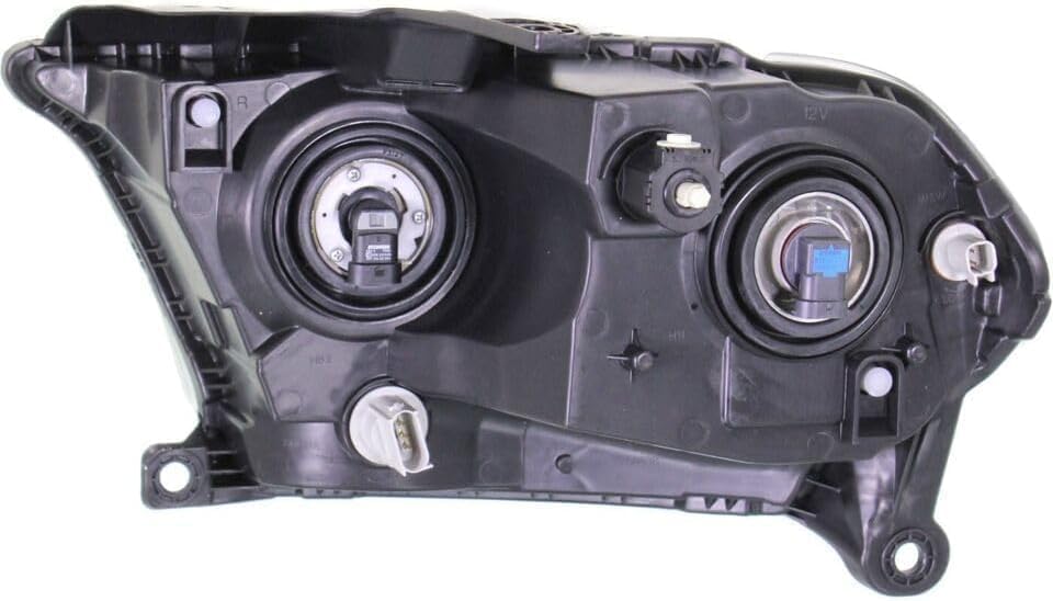 Driver and Passenger Side Headlights, Halogen, For Model with Chrome Interior For 2011-2013 Dodge Durango