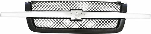 3-Piece Kit Grille Painted Gray, Includes (1) Grille Shell and Insert and (2) Headlight Bracket For 2003-2006 Chevrolet Silverado 1500 2500 3500
