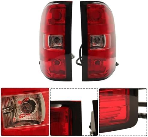 Driver and Passenger Side Tail Lights, Halogen, Except 2007 Classic Models For 2007-2014 Chevy Silverado/GMC Sierra