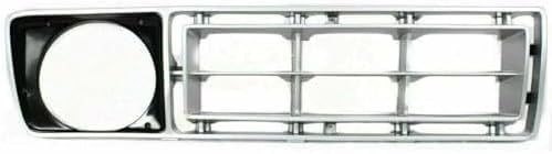 Driver and Passenger Side Grille Assemblies, Silver Shell and Insert, Grille For 1976-1977 Ford F-Series