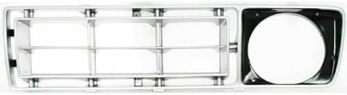 Driver and Passenger Side Grille Assemblies, Silver Shell and Insert, Grille For 1976-1977 Ford F-Series