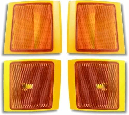 9-Piece Kit Grille, Painted Black, For Models With Sport Package and Composite Headlights, Include (1) Grille Shell and Insert, (2) Headlight, (2) Reflector, (2) Side Marker, and (2) Turn Signal Light For 1994-2000 Chevrolet C/K Series