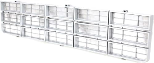 Grille Assembly, Silver Shell and Insert For 1977-1980 Chevrolet C-K Series
