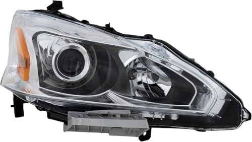 Passenger Side Headlight, with Bulb, Halogen, Sedan For 2013-2015 Nissan Altima