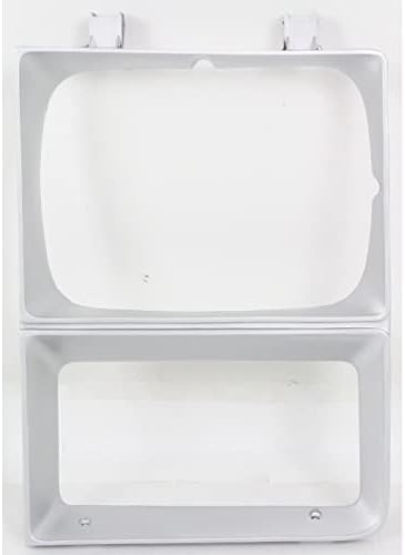 Driver and Passenger Side Headlight Door, Silver For 1983-1984 Chevrolet/GMC C/K Series