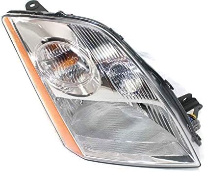 Driver and Passenger Side Halogen Headlight OE Comparable Finish, Sedan For 2007-2009 Nissan Sentra