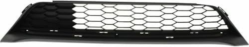 Front Bumper Grille, Textured Black, Sedan, Except Hybrid, For Models Without Collision Warning System For 2016-2017 Honda Accord