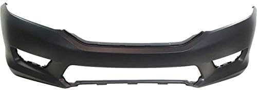3-Piece Kit, Front Primed Bumper Cover, Sedan, EX/EX-L/LX/Sport Models, without Adaptive Cruise Control, Includes (1) Bumper Cover, (1) Bumper Grille, and (1) Grille For 2013-2015 Honda Accord