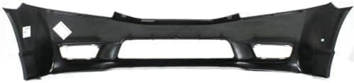 2-Piece Kit, Front Primed Bumper Cover, Sedan, Includes (1) Bumper Cover and (1) Grille For 2009-2011 Honda Civic