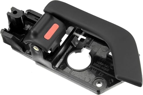 Front, Passenger Side Black Interior Door Handle, With Door Lock Button, Coupe For 2003-2008 Hyundai Tiburon