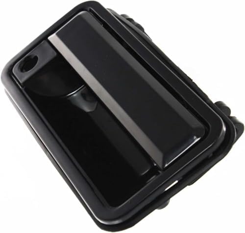 Front, Driver and Passenger Side Smooth Black Exterior Door Handle, With Key Hole For 1988-2002 GMC/Chevrolet C/K Series