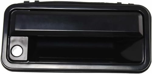 Front, Driver and Passenger Side Smooth Black Exterior Door Handle, With Key Hole For 1988-2002 GMC/Chevrolet C/K Series