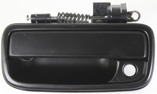 Front, Driver Side Smooth Black Exterior Door Handle, With Key Hole For 1995-2004 Toyota Tacoma