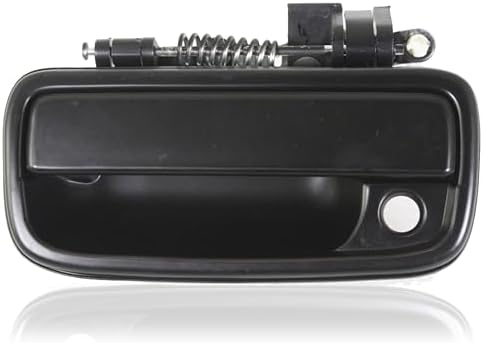 Front, Driver Side Smooth Black Exterior Door Handle, With Key Hole For 1995-2004 Toyota Tacoma