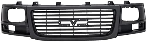 Grille Assembly, Textured Black Shell and Insert, CAPA CERTIFIED For 2003-2023 Chevrolet Express/GMC Savana 1500 2500 3500