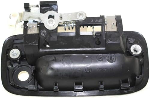 Front, Driver Side Chrome Lever with Black Bezel Exterior Door Handle, With Key Hole For 1995-2004 Toyota Tacoma