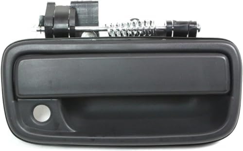 Front, Driver and Passenger Side Textured Black Exterior Door Handle, With Key Hole For 1995-2004 Toyota Tacoma