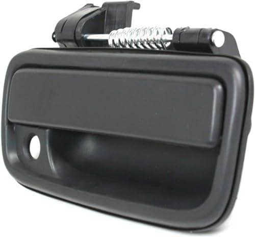 Front, Driver and Passenger Side Textured Black Exterior Door Handle, With Key Hole For 1995-2004 Toyota Tacoma