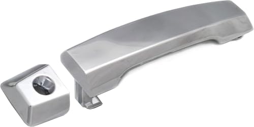 Front, Driver Side Exterior Door Handle, Chrome, With Key Hole, With Cover For 2004-2018 Nissan Titan / 2016-2018 Titan