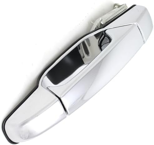 Rear, Driver Side Chrome Exterior Door Handle, Without Key Hole For 2007-2013 Chevrolet Silverado 1500 2500 3500HD