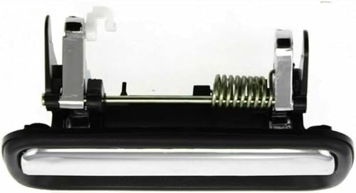 Front, Driver and Passenger Side Chrome Lever with Black Bezel Exterior Door Handle, With Key Hole For 1995-2004 Toyota Tacoma