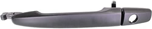 Front, Driver Side Exterior Door Handle, Primed, With Key Hole, With Cover For 2008-2017 Mitsubishi Lancer