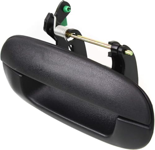 Rear, Passenger Side Textured Black Exterior Door Handle, Without Key Hole For 2002-2006 Chevrolet Trailblazer / 2002-2009 GMC Envoy