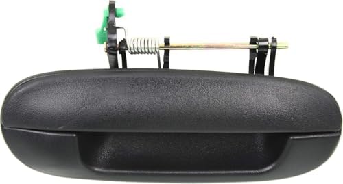 Rear, Passenger Side Textured Black Exterior Door Handle, Without Key Hole For 2002-2006 Chevrolet Trailblazer / 2002-2009 GMC Envoy