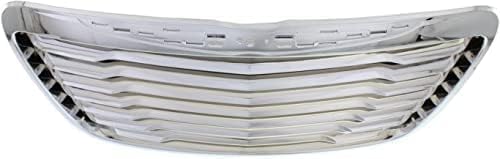 Grille Assembly, Chrome Shell with Painted Black Insert For 2011-2014 Chrysler 300