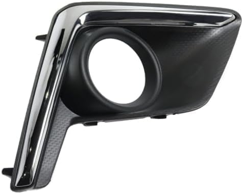 Front, Driver and Passenger Side Fog Light Trims, Textured Black For 2016-2017 Subaru Crosstrek
