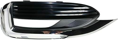 Front, Driver and Passenger Side Fog Light Trims, Textured Black For 2018-2021 Buick Enclave