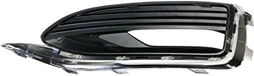 Front, Driver and Passenger Side Fog Light Trims, Textured Black For 2018-2021 Buick Enclave