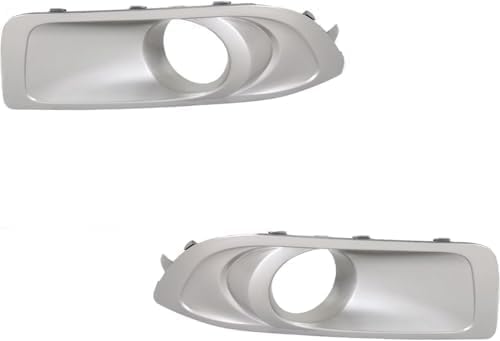 Front, Driver and Passenger Side Fog Light Trims, Primed For 2010-2012 Subaru Outback