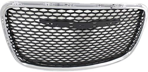 Grille Assembly, Chrome Shell with Painted Black Insert For 2015-2023 Chrysler 300