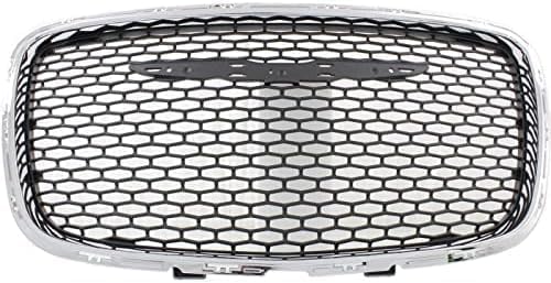 Grille Assembly, Chrome Shell with Painted Black Insert For 2015-2023 Chrysler 300