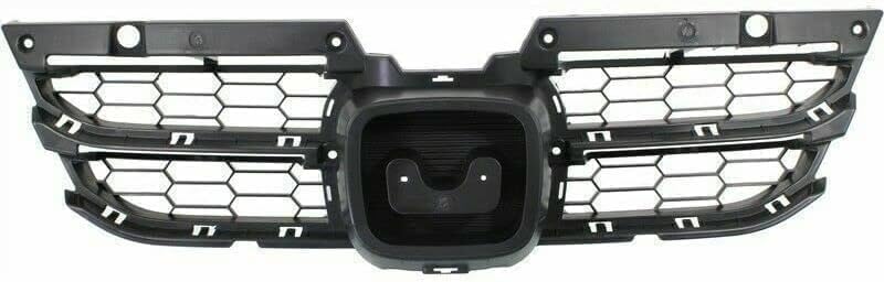 3-Piece Kit, Grille Insert Painted Gray, Coupe, Includes (1) Grille Insert, (1) Grille Shell and Insert, and (1) Grille Trim For 2011-2012 Honda Accord