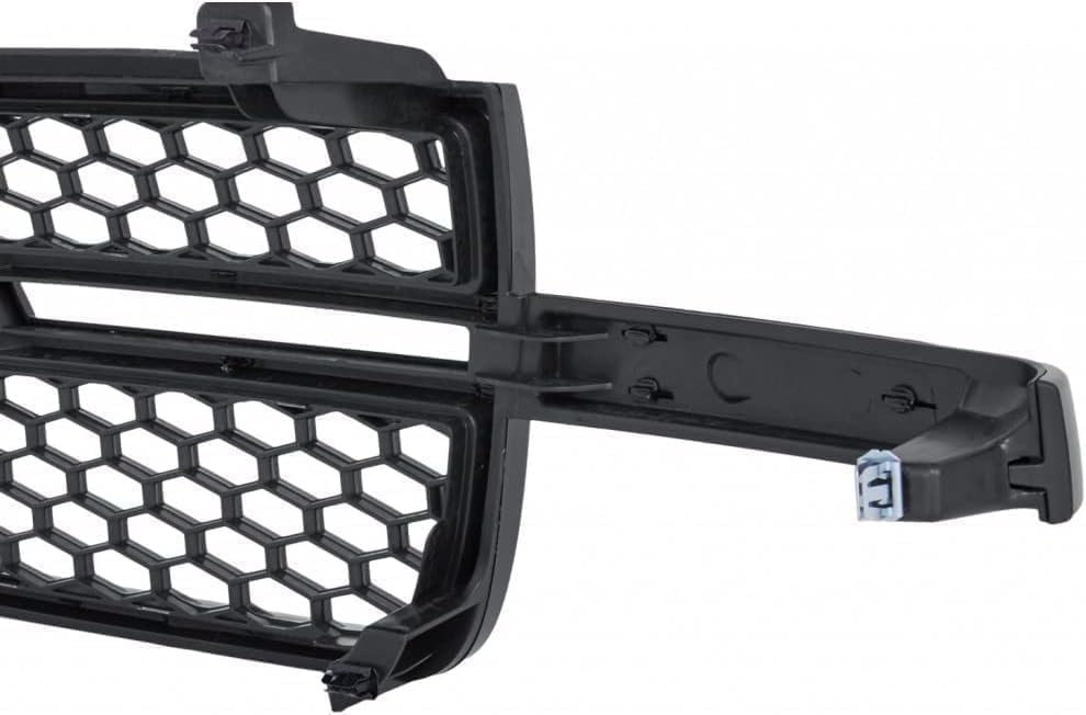 3-Piece Kit, Grille Textured Black, Without Dale Earnhardt Package, Includes (1) Grille Shell and Insert and (2) Headlight Bracket For 2003-2006 Chevrolet Silverado 1500 2500HD 3500