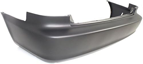 Rear Primed Bumper Cover, Without Parking Aid Sensor Holes, Sedan, USA Built Vehicles Vehicle For 1998-2002 Honda Accord