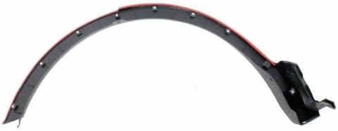 Rear, Driver Side Fender Trim, Textured Black For 2013-2015 Toyota RAV4