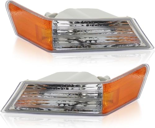 4-Piece Kit Driver and Passenger Side Halogen Headlight, OE Replacement, Includes (2) Headlight and (2) Corner Light For Jeep Patriot 2007-2017