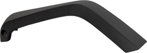 Front, Driver Side, Fender Flares, Textured Black For 2007-2018 Jeep Wrangler