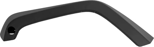 Front, Driver Side, Fender Flares, Textured Black For 2007-2018 Jeep Wrangler