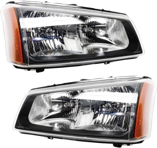 Driver and Passenger Side Halogen Headlight, OE Comparable Finish For 2003-2006 Chevrolet Silverado