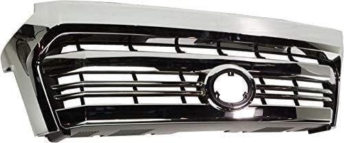 Grille Assembly, Chrome Shell and Insert For 2016-2017 Toyota Tundra