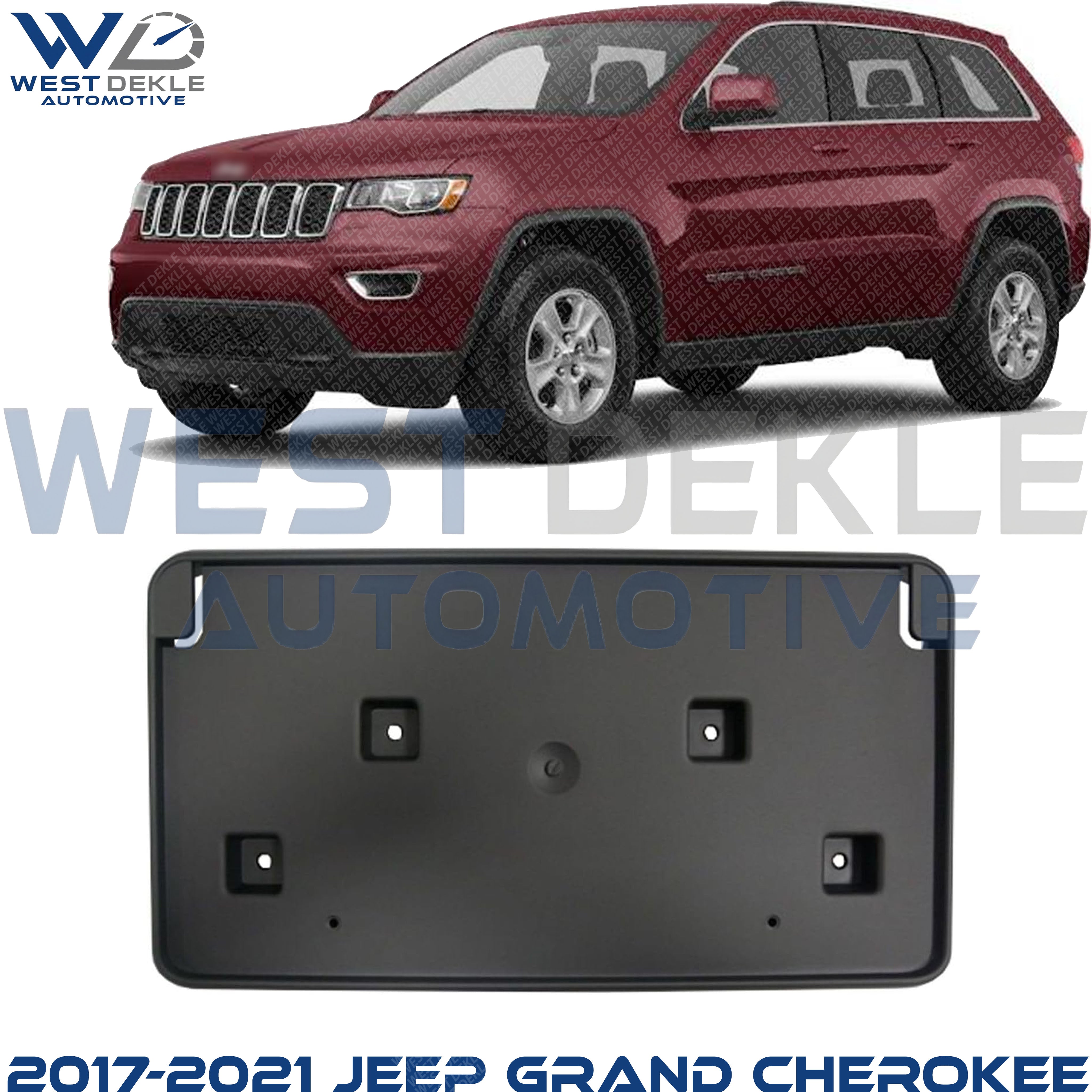 Front License Plate Bracket For for 2017-2021 Jeep Grand Cherokee