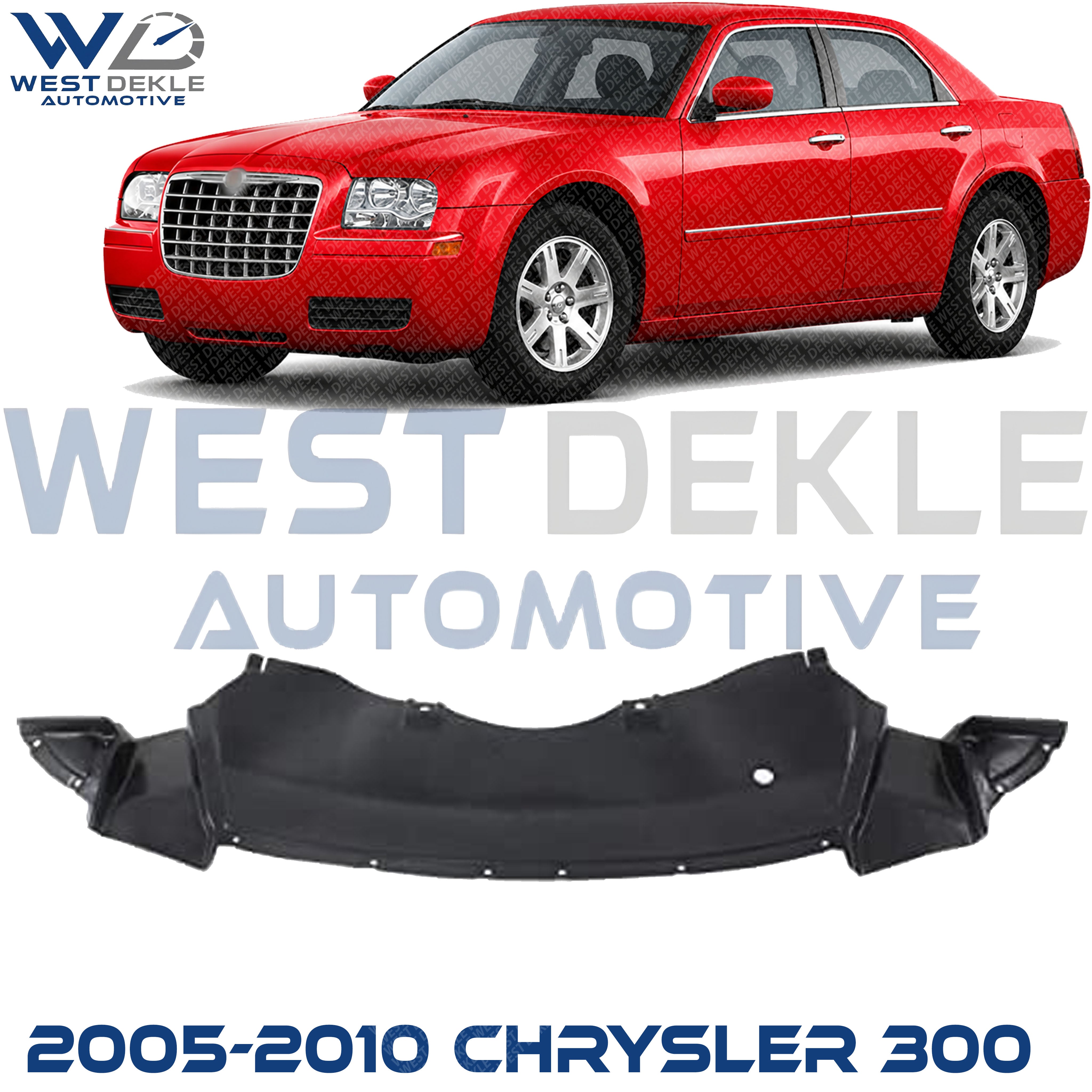 Front Engine Splash Shield, Between Bumper Cover And Radiator Support For 2005-2008 Dodge Magnum / 2005-2010 Chrysler 300/2006-2010 Charger