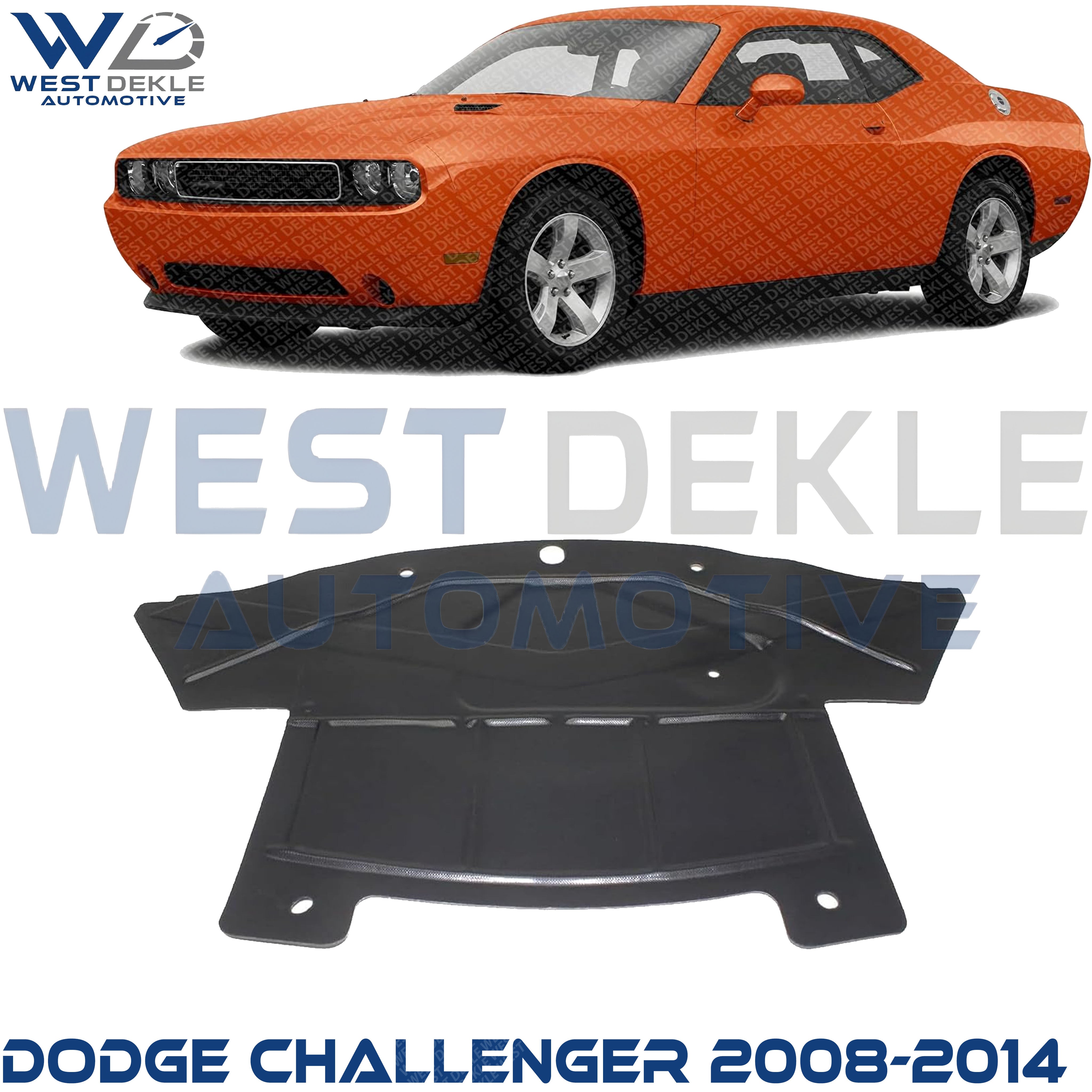 Dodge Challenger Engine Splash Shield, Rear, RWD For 2008 to 2014