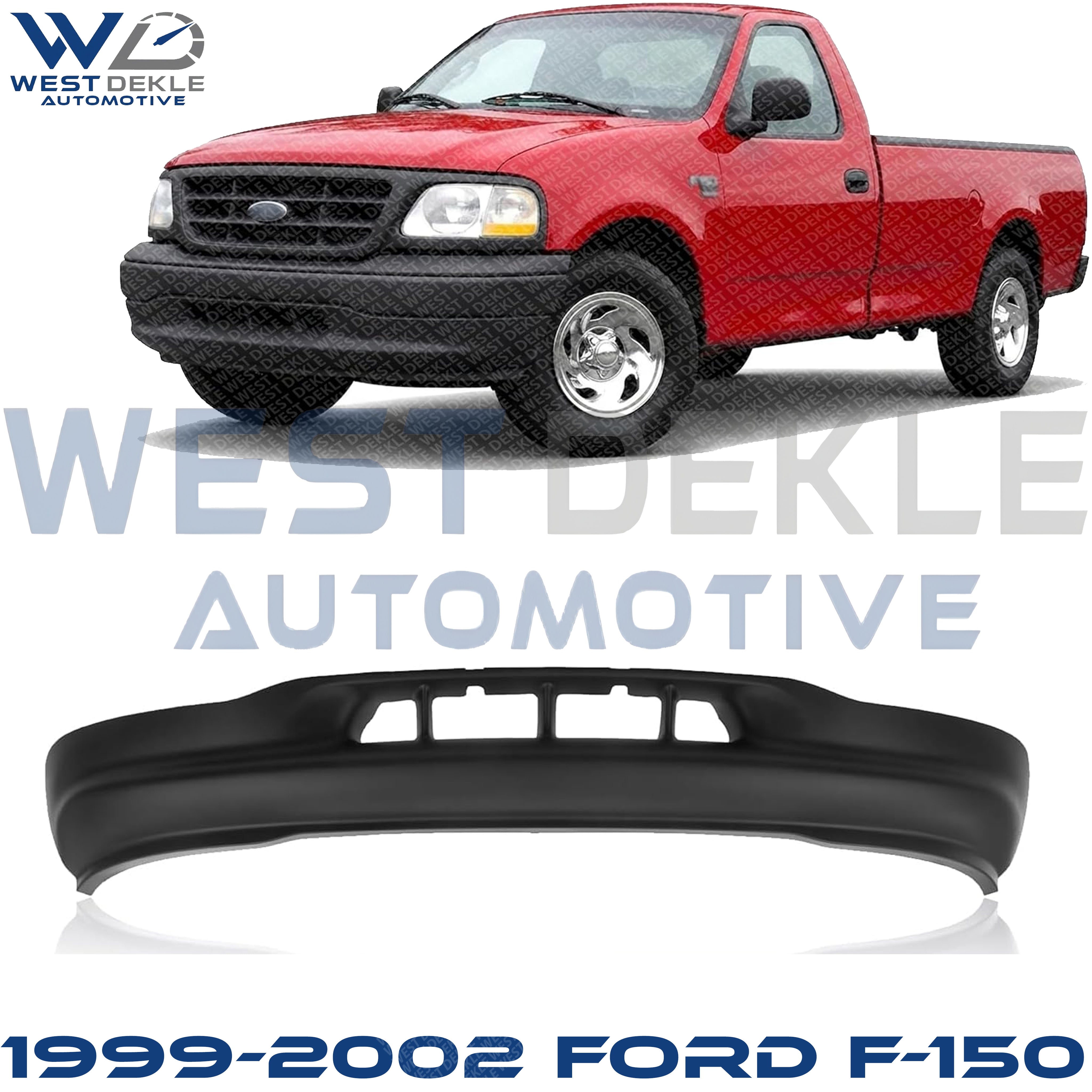 Front Valance, Primed, without Fog Light Holes and Tow Hook Holes, RWD For 1999-2002 Ford F-150